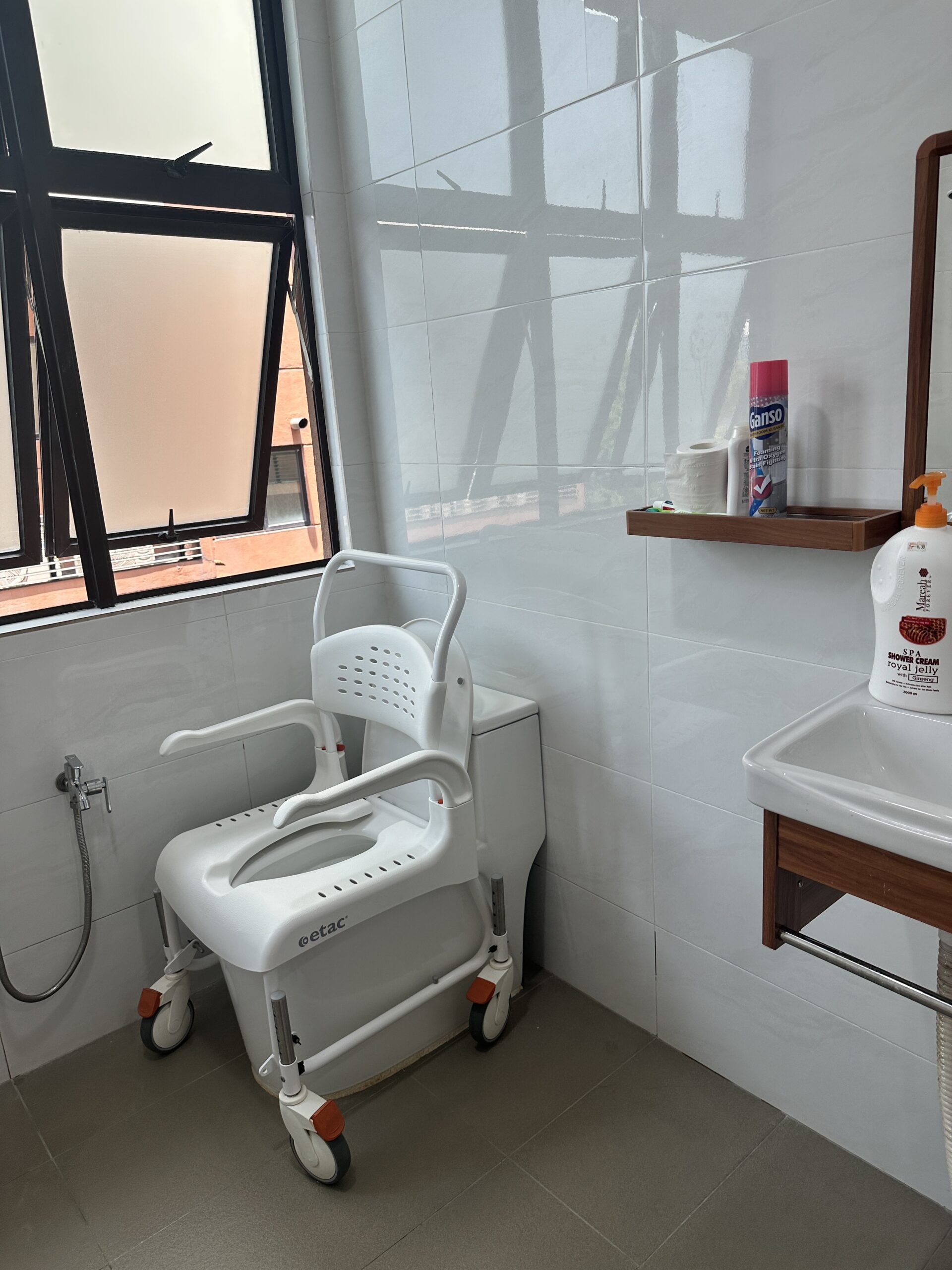 wheelchair access bathroom