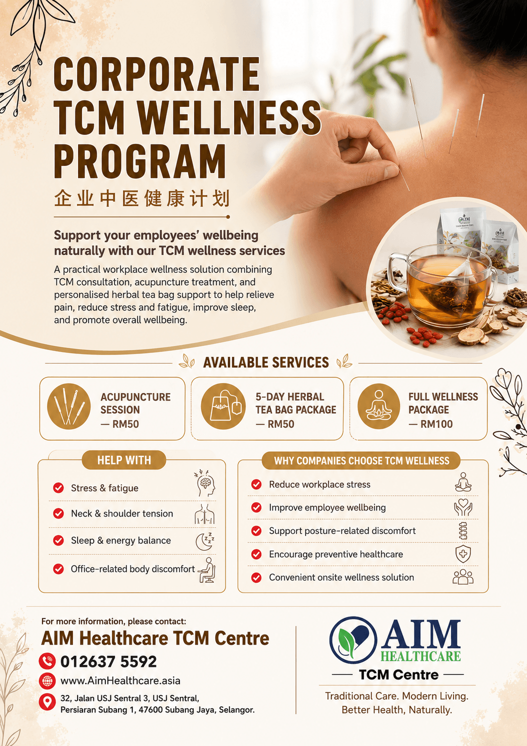 Corporate Wellness Traditional Chinese Medicine